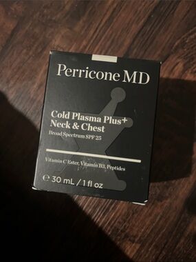 Perricone MD Cold Plasma Plus Neck and Chest SPF 25 1 oz 30 ml NEW